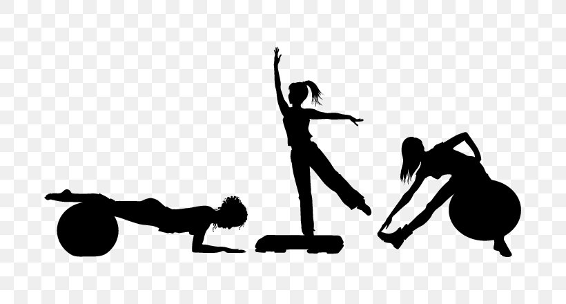 Aerobics Aerobic Exercise Silhouette, PNG, 707x440px, Aerobics, Aerobic Exercise, Aerobic Gymnastics, Arm, Balance Download Free