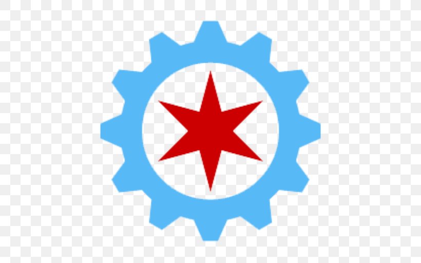 Chicago Five-pointed Star Hexagram Star Of David, PNG, 512x512px, Chicago, Area, Fivepointed Star, Flag Of Chicago, Hexagram Download Free