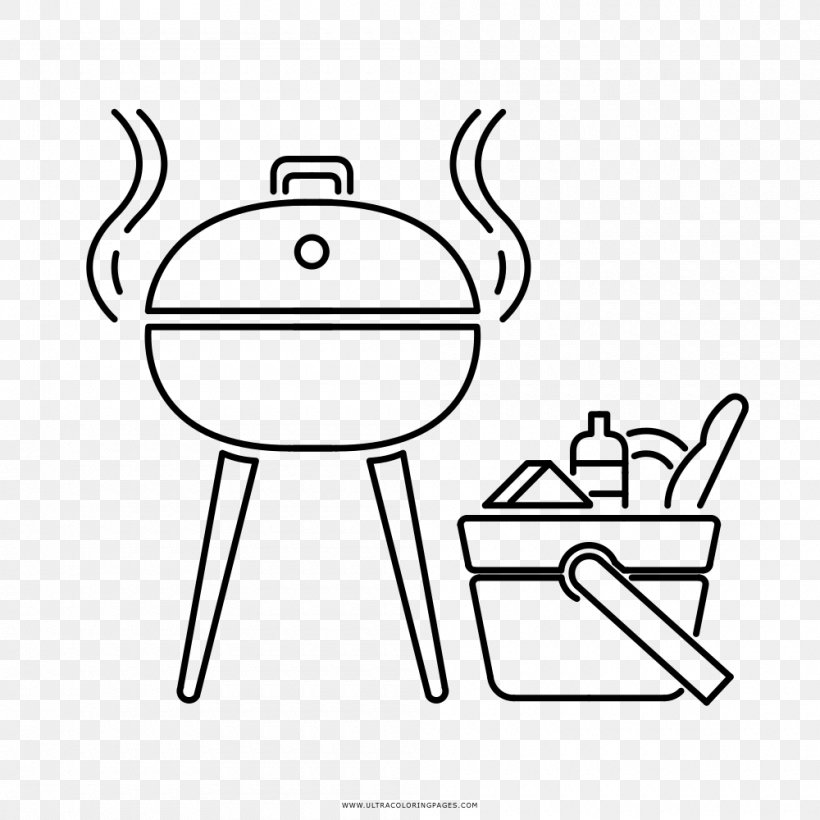 Churrasco Barbecue Drawing Food, PNG, 1000x1000px, Churrasco, Area, Barbecue, Black, Black And White Download Free