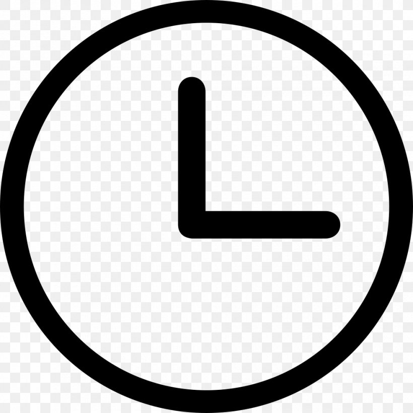Clock Symbol Timer, PNG, 980x980px, Clock, Area, Black And White, Button, Computer Program Download Free