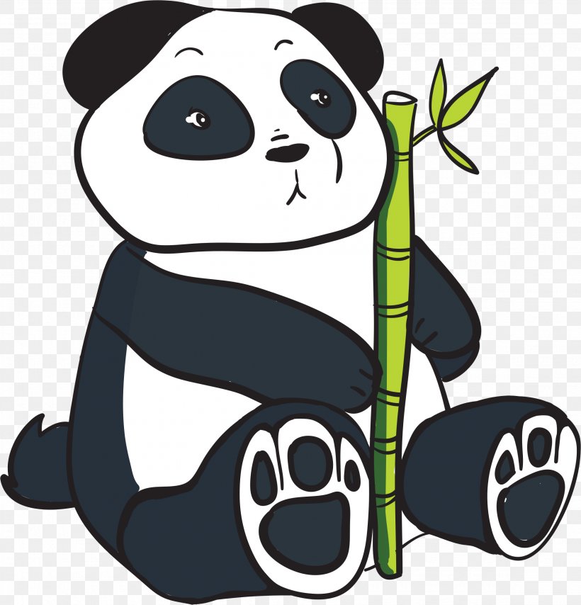 Giant Panda Red Panda Bear Clip Art, PNG, 2310x2406px, Giant Panda, Artwork, Bamboo, Bear, Carnivoran Download Free