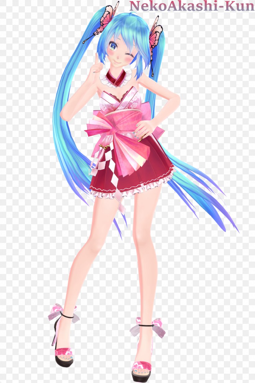 Miko Hatsune Miku Costume MikuMikuDance Cosplay, PNG, 1024x1536px, Watercolor, Cartoon, Flower, Frame, Heart Download Free