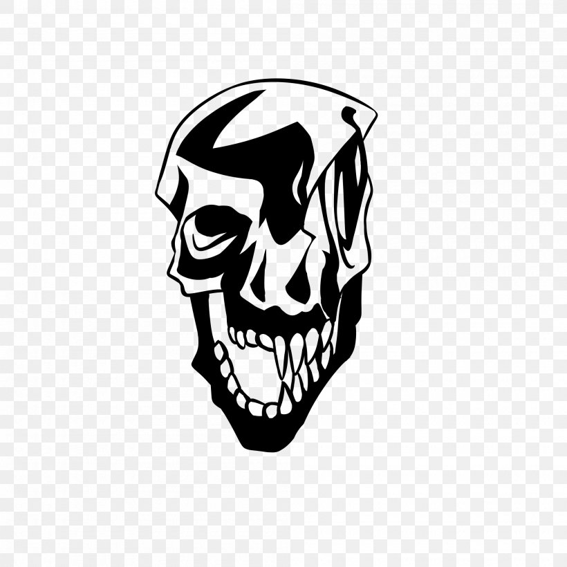 Jaw Logo Skull Font, PNG, 2000x2000px, Jaw, Art, Black, Black And White, Black M Download Free