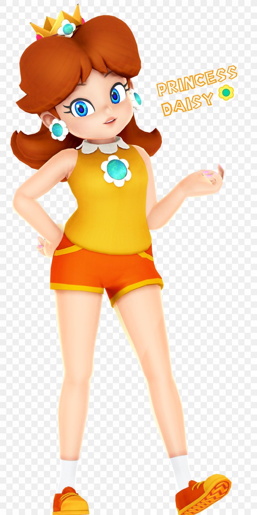 Mario Tennis: Ultra Smash Princess Daisy Princess Peach, PNG, 2000x4000px, Tennis, Brown Hair, Cartoon, Fictional Character, Figurine Download Free