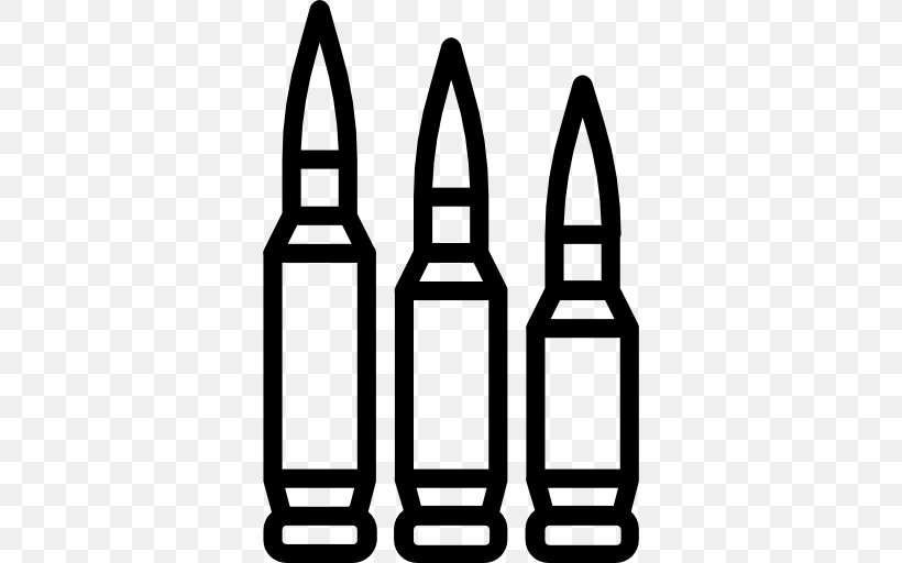 Bullet Ammunition, PNG, 512x512px, Bullet, Ammunition, Black And White, Clip, Firearm Download Free