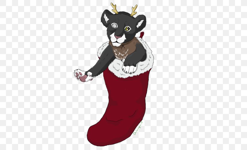 Cat Christmas Stockings Christmas Ornament Fur, PNG, 500x500px, Cat, Bear, Carnivoran, Cat Like Mammal, Character Download Free