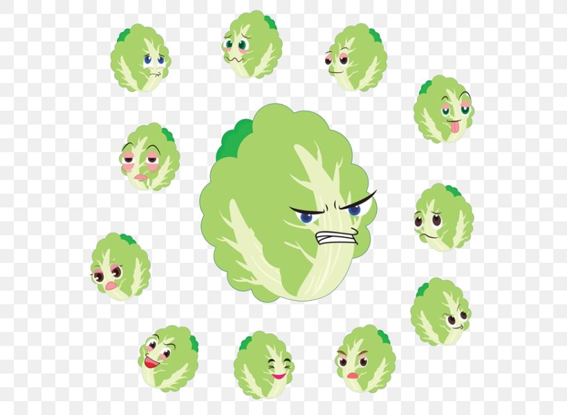 Chinese Cabbage Cartoon Vegetable, PNG, 600x600px, Chinese Cabbage, Broccoli, Cabbage, Cartoon, Emoticon Download Free