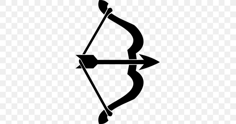 Bow And Arrow Clip Art, PNG, 768x432px, Bow And Arrow, Archery, Black, Black And White, Bow Download Free