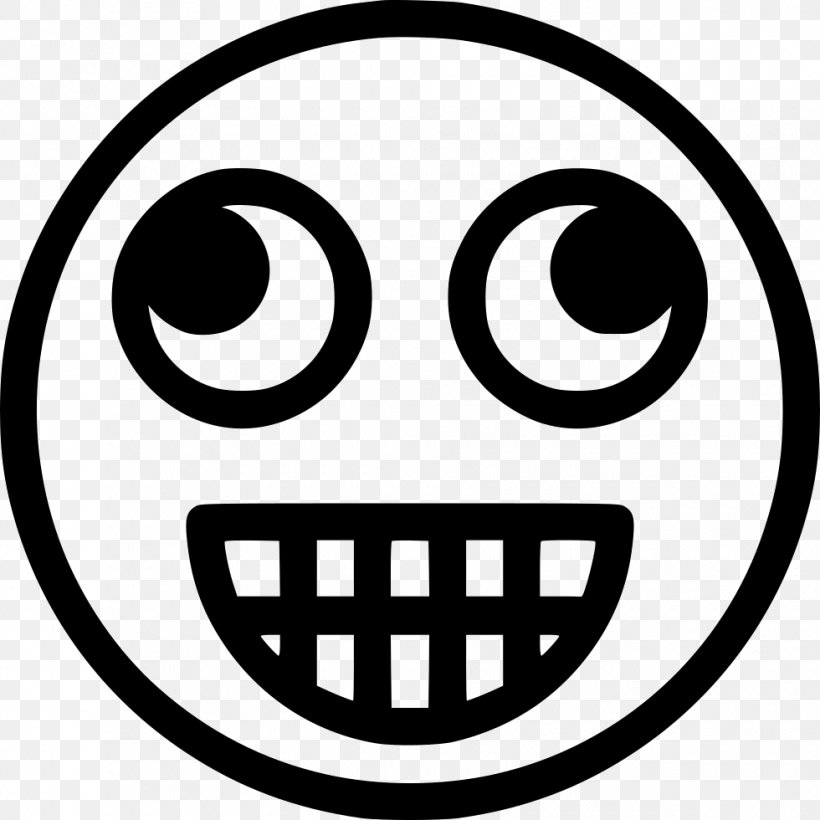 Emoticon Symbol, PNG, 980x980px, Emoticon, Area, Black And White, Facial Expression, Happiness Download Free