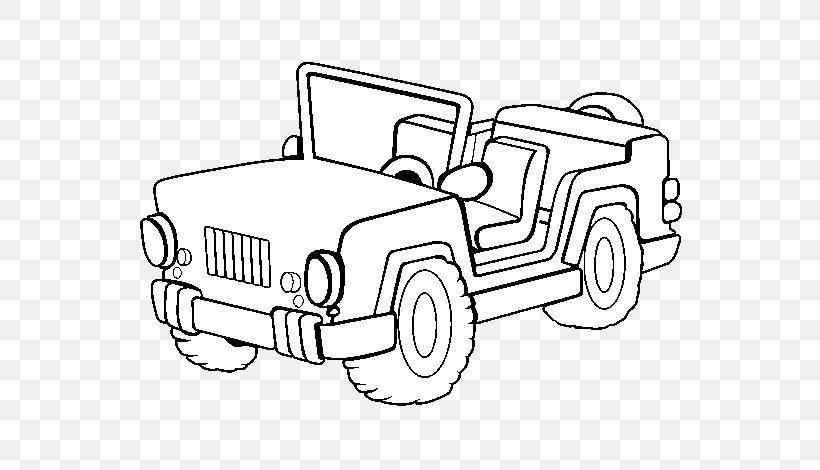 Jeep Grand Cherokee Car Coloring Book Jeep Wrangler, PNG, 600x470px, Jeep, Artwork, Automotive Design, Automotive Exterior, Black And White Download Free