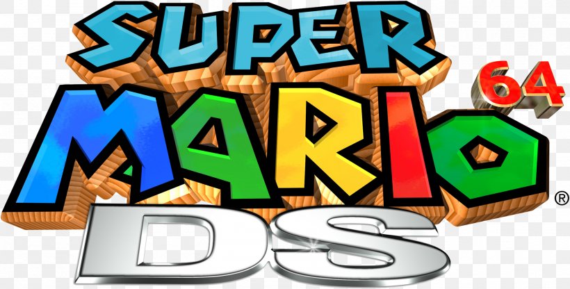 Super Mario 64 DS New Super Mario Bros Luigi, PNG, 1897x964px, Super Mario 64 Ds, Bowser, Brand, Games, Logo Download Free