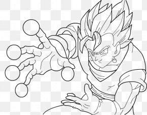 Dragon Ball - Gotenks Gogeta Vegerot Line Art Drawing PNG