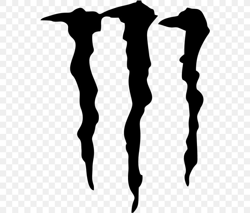 Monster Energy Energy Drink Red Bull Logo, PNG, 558x700px, Monster Energy, Arm, Beverage Can, Black And White, Decal Download Free
