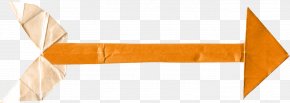 Creative Orange Arrow - Origami Angle PNG
