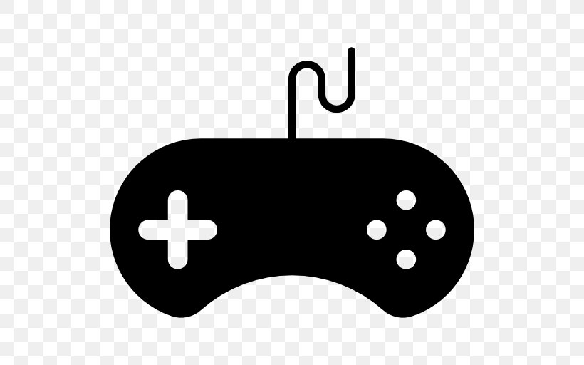 Xbox 360 Joystick Game Controllers, PNG, 512x512px, Xbox 360, Black, Black And White, Game Controllers, Gamepad Download Free