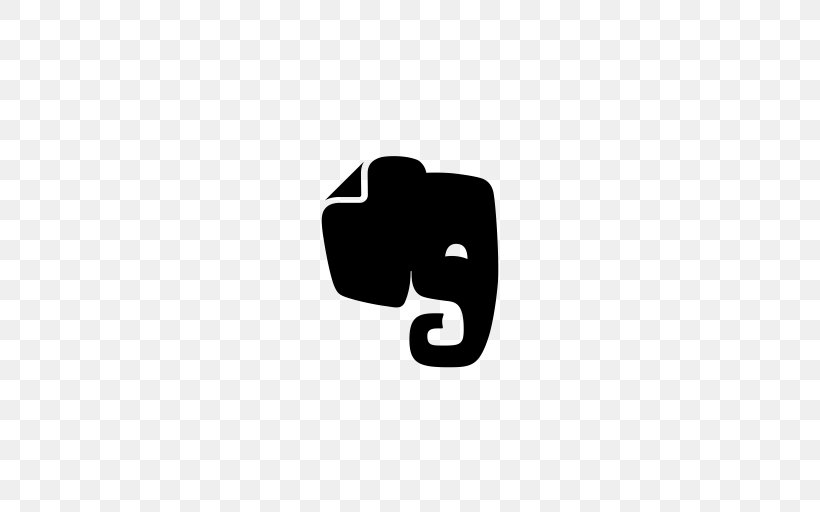 Evernote Note-taking, PNG, 512x512px, Evernote, Black And White, Brand, Information, Logo Download Free