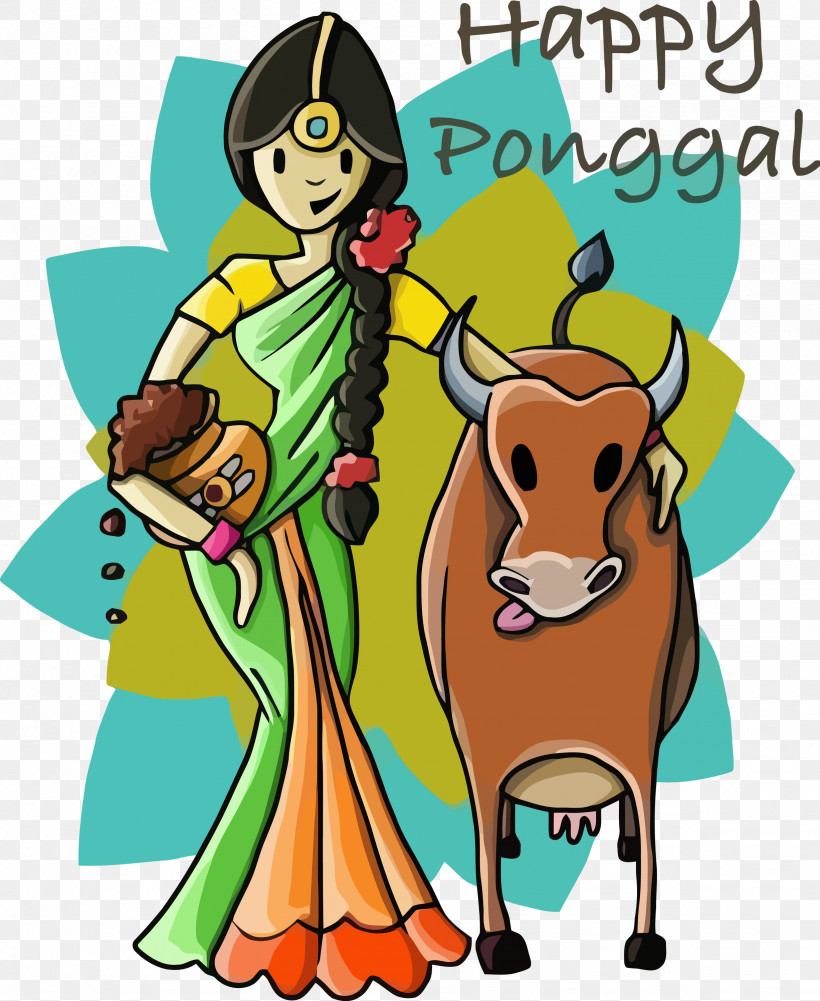 Pongal, PNG, 2456x3000px, Pongal, Bhai Dooj, Caricature, Cartoon, Diwali Download Free