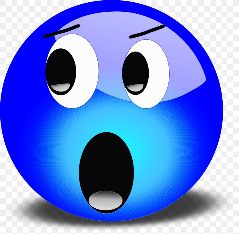 Emoticon, PNG, 3000x2938px, Watercolor, Ball, Blue, Cartoon, Electric Blue Download Free