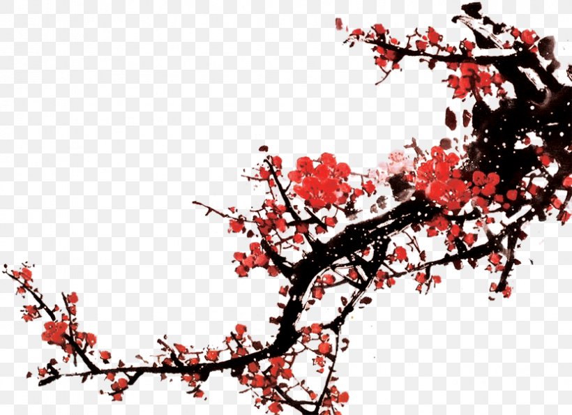 Plum Blossom Painting, PNG, 831x603px, Plum Blossom, Art, Blossom, Branch, Cherry Blossom Download Free