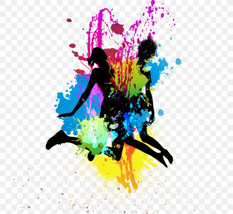 Color Splash Silhouette, PNG, 773x754px, Color, Abstract Art, Art, Dance, Drop Download Free