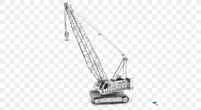 Crane クローラークレーン Metal Construction Amazon.com, PNG, 700x450px, 3d Printing, Crane, Airfix, Amazoncom, Black And White Download Free