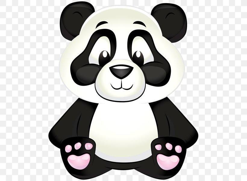 Giant Panda Clip Art, PNG, 505x600px, Giant Panda, Bear, Carnivoran, Cartoon, Cuteness Download Free