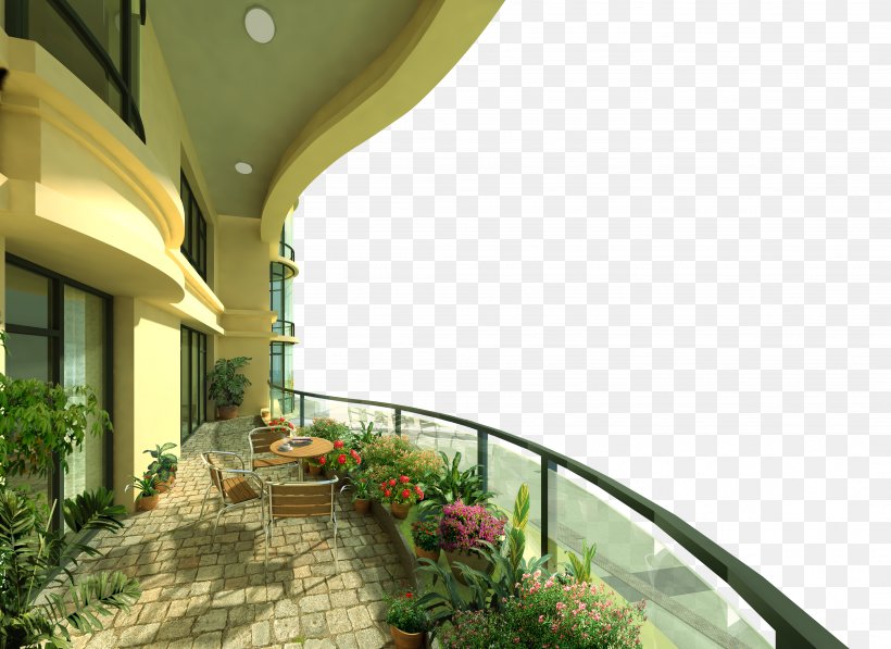 Balcony Wall Paper Mural Wallpaper, PNG, 4188x3054px, Balcony, Apartment, Architecture, Bedroom, Ceiling Download Free