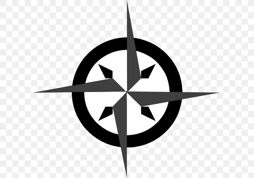 Clip Art Compass Image Vector Graphics JPEG, PNG, 600x577px, Compass, Black And White, Decal, Drawing, Helmsman Download Free