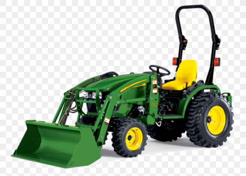 John Deere Tractor Agricultural Machinery Agriculture Heavy Machinery, PNG, 1000x718px, John Deere, Agricultural Machinery, Agriculture, Architectural Engineering, Backhoe Download Free