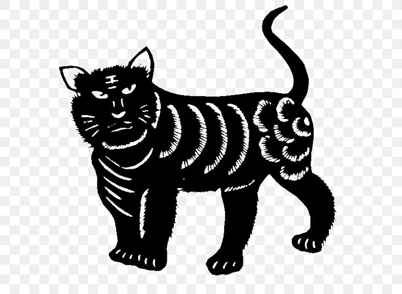 Tiger Papercutting Black And White, PNG, 654x600px, Tiger, Art, Big Cats, Black, Black And White Download Free