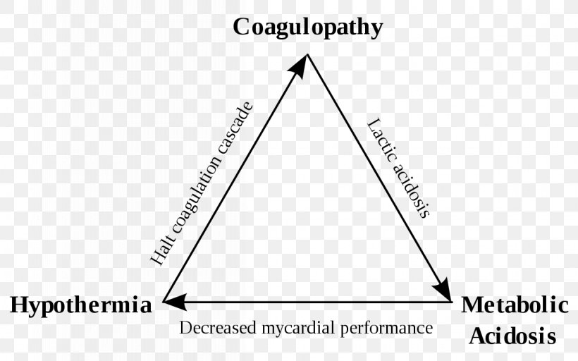 Trauma Triad Of Death Triangle Major Trauma Injury Hypothermia, PNG, 1200x750px, Triangle, Area, Black And White, Bleeding, Brand Download Free