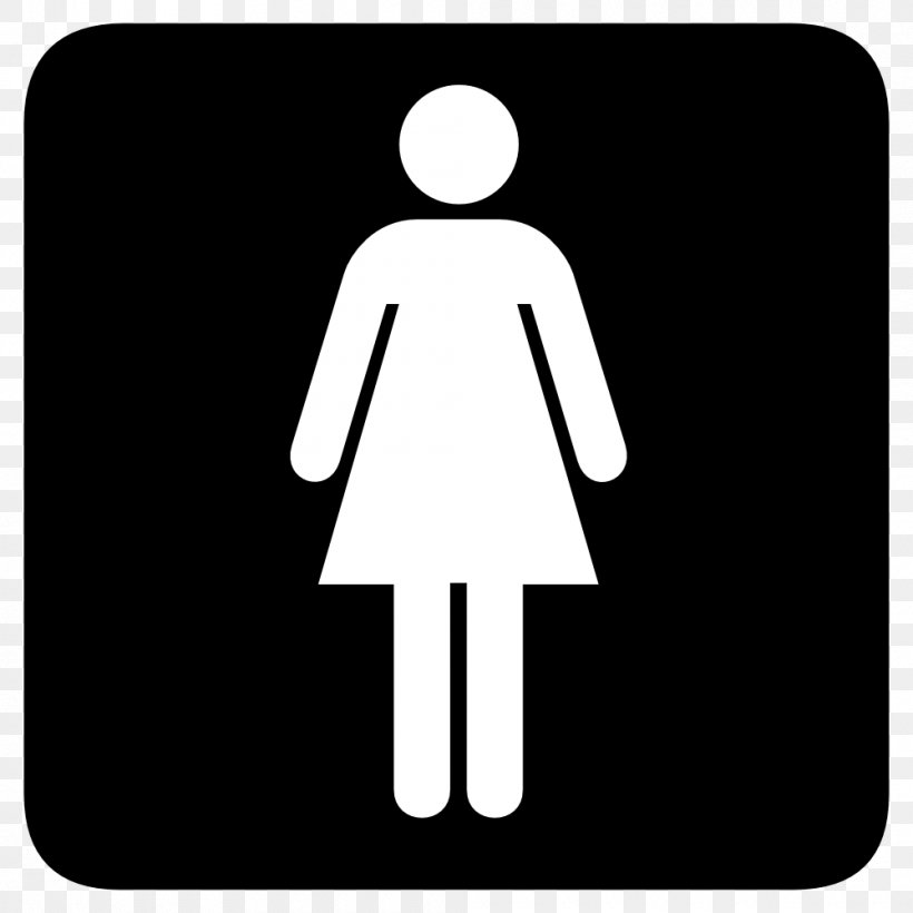 Female Symbol Clip Art, PNG, 1000x1000px, Female, Area, Bathroom, Black, Black And White Download Free