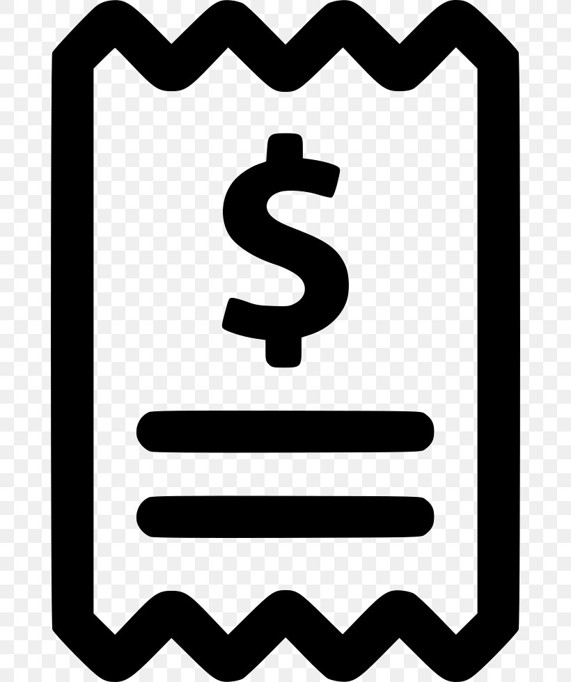 Receipt Invoice Cheque Clip Art, PNG, 674x980px, Receipt, Area, Black And White, Brand, Cheque Download Free