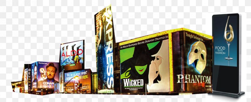 Broadway New York City Advertising Yesup Media Inc. Theatre, PNG, 839x341px, Broadway, Advertising, Billboard, Brand, Broadway Theatre Download Free