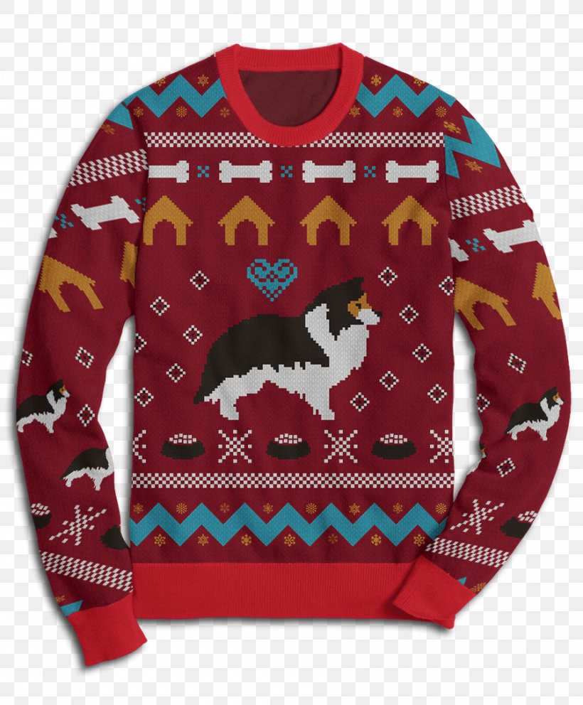 Shetland Sheepdog Sweater Shiba Inu Pembroke Welsh Corgi Dachshund, PNG, 900x1089px, Shetland Sheepdog, Bluza, Christmas, Christmas Jumper, Clothing Download Free