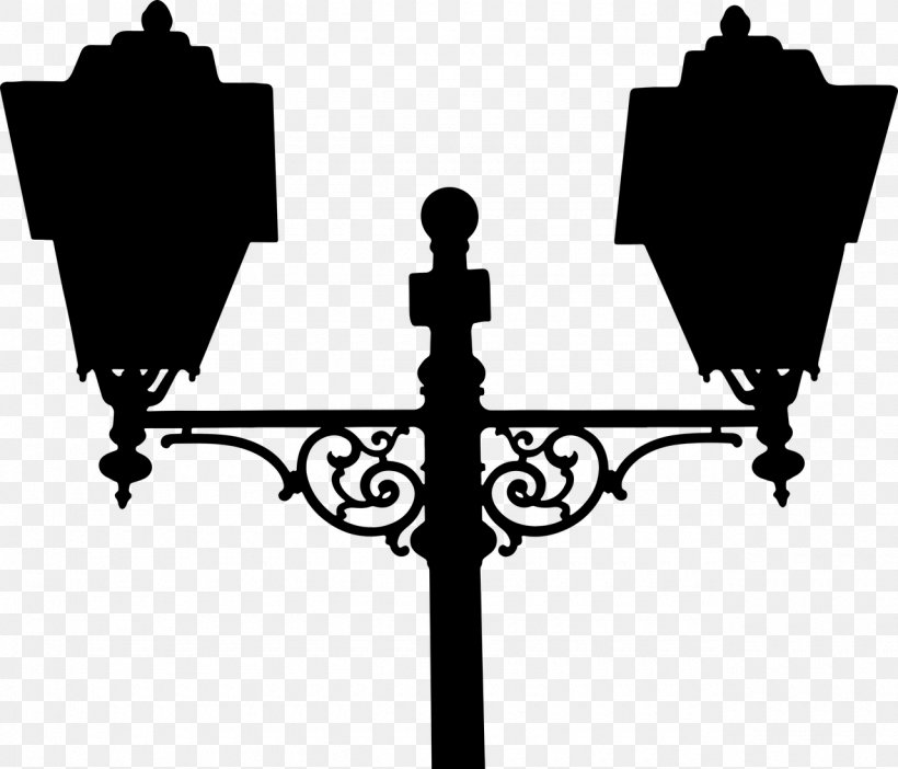 Street Light Clip Art Vector Graphics Silhouette, PNG, 1280x1097px, Street Light, Blackandwhite, Interior Design, Lamp, Lantern Download Free