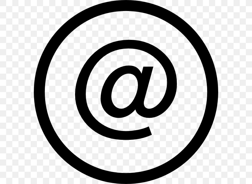 Email Address Logo Clip Art, PNG, 600x600px, Email, Area, Black And White, Brand, Domain Name Download Free