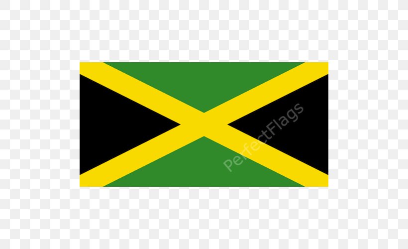 Flag Of Jamaica Clip Art, PNG, 500x500px, Flag Of Jamaica, Area, Brand, Coat Of Arms Of Jamaica, Flag Download Free