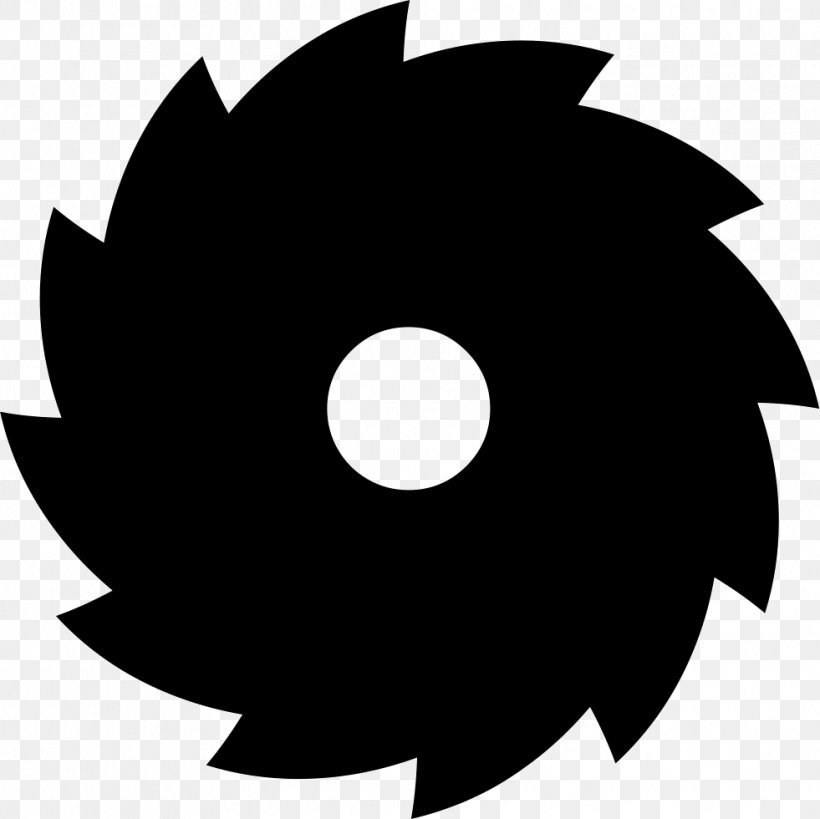 Circular Saw Blade Tool Clip Art, PNG, 981x980px, Saw, Artwork, Black, Black And White, Blade Download Free