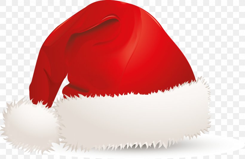 Santa Claus Christmas Hat Bonnet Clip Art, PNG, 2391x1558px, Santa Claus, Bonnet, Cap, Christmas, Christmas Card Download Free