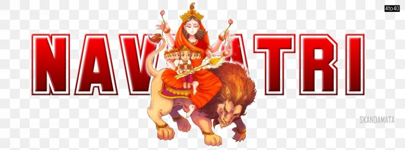 Skandamata Durga Navaratri Image, PNG, 852x316px, Skandamata, Brand, Durga, Festival, Ganesha Download Free