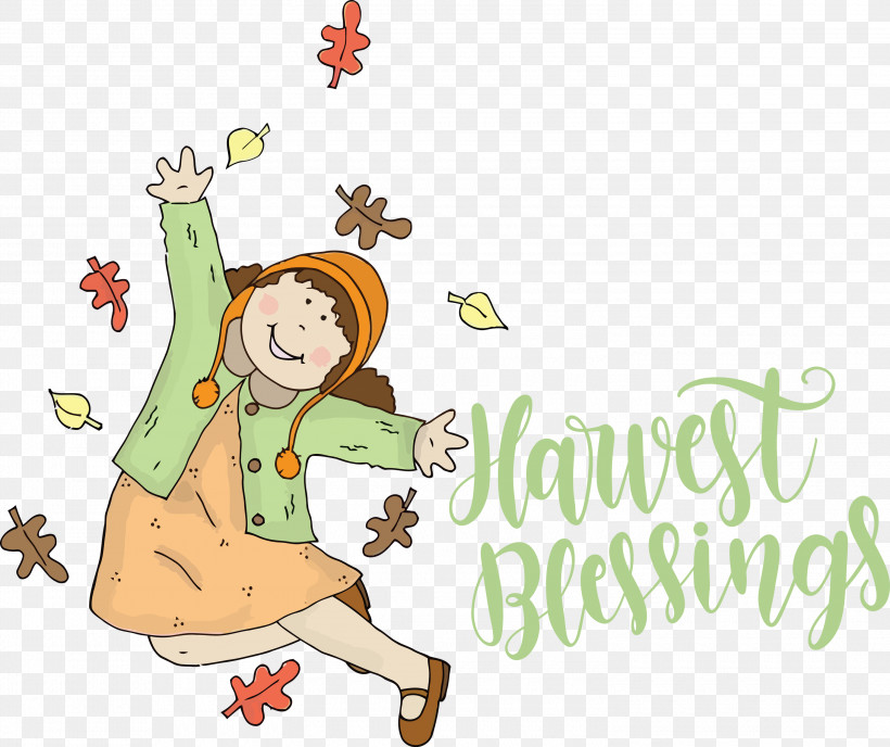 Harvest Blessings Thanksgiving Autumn, PNG, 3000x2518px, Harvest Blessings, Autumn, Cartoon, Character, Christmas Day Download Free
