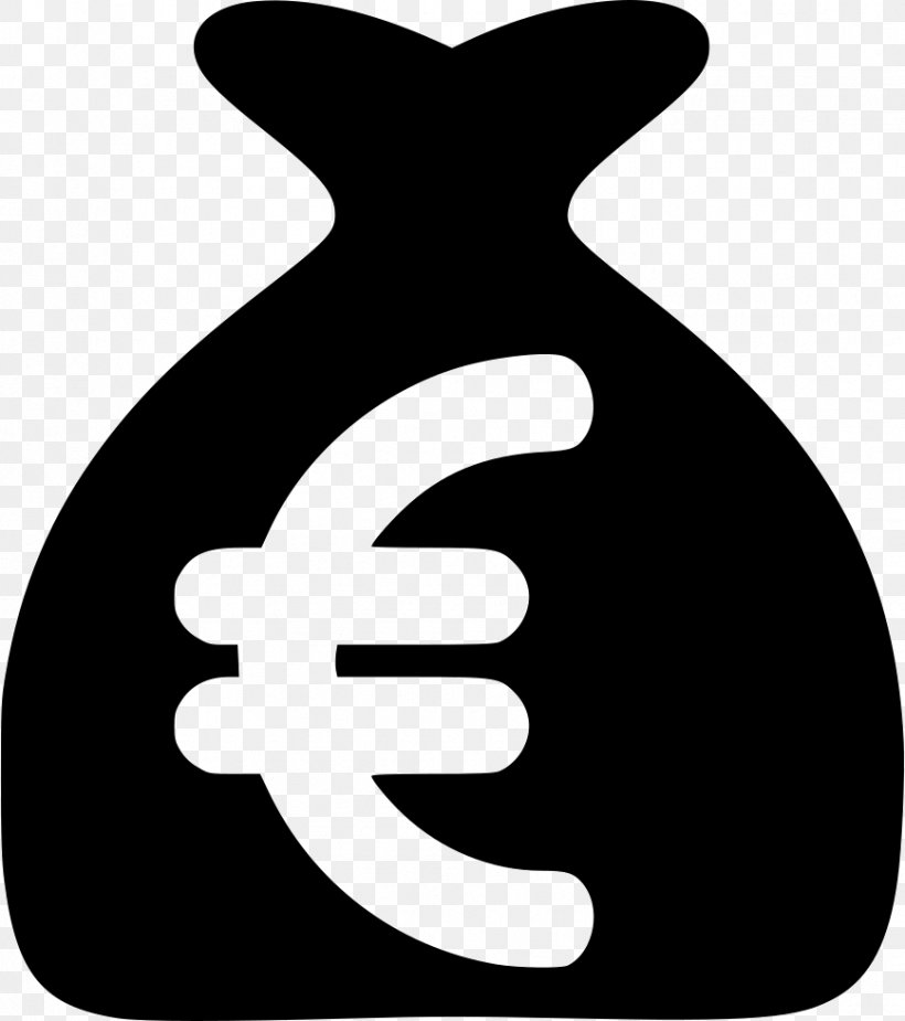 Clip Art Euro Money Currency, PNG, 868x980px, Euro, Black, Black And White, Business, Currency Download Free