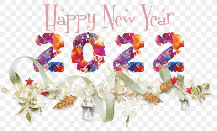 Happy New Year 2022 2022 New Year 2022, PNG, 3000x1815px, Lei, Human Body, Jewellery, Meter Download Free