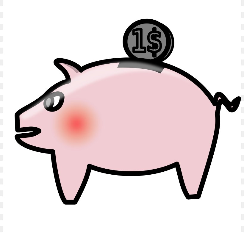 Piggy Bank Clip Art, PNG, 800x800px, Piggy Bank, Animation, Bank, Cartoon, Coin Download Free