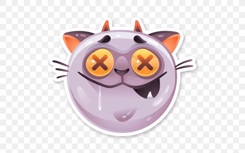 Whiskers Cat Sticker Telegram Clash Of Clans, PNG, 512x512px, Whiskers, Carnivoran, Cat, Cat Like Mammal, Clash Of Clans Download Free