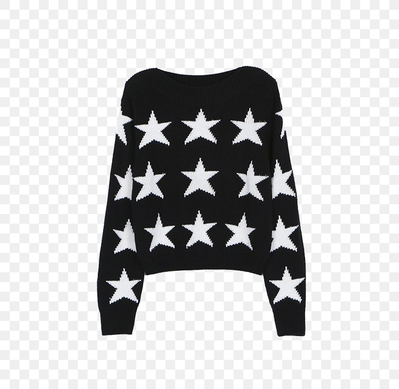 Sweater Christmas Jumper Jersey, PNG, 800x800px, Sweater, Black, Black And White, Clothing, Designer Download Free