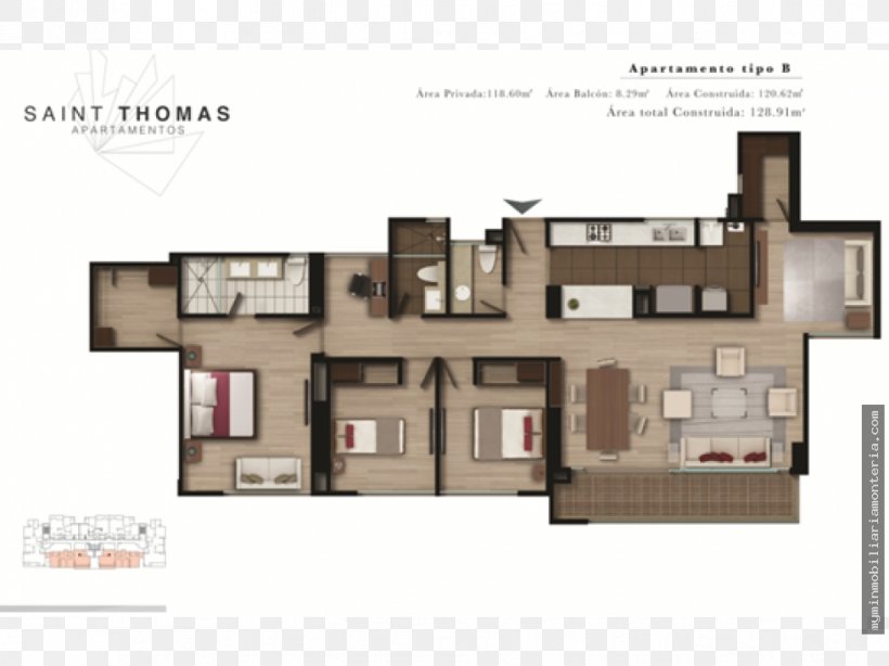 Apartment House Constructora Colpatria, Saint Thomas Project Floor Plan, PNG, 979x734px, Apartment, Architectural Engineering, Comfort, Elevation, Facade Download Free