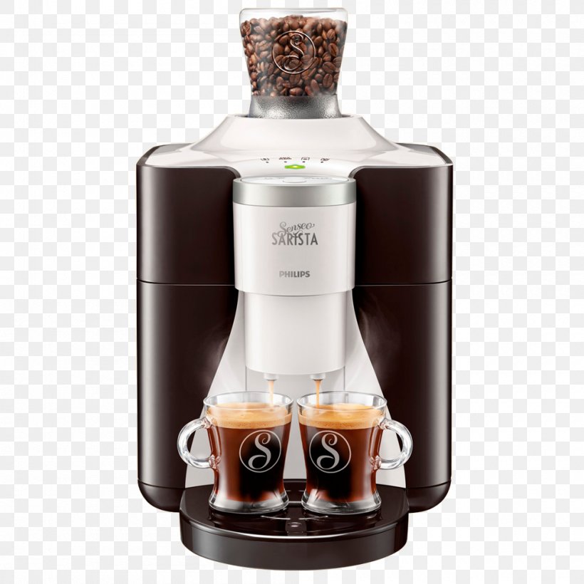 Coffeemaker Espresso Senseo Single-serve Coffee Container, PNG, 1000x1000px, Coffee, Coffeemaker, Espresso, Espresso Machines, French Presses Download Free
