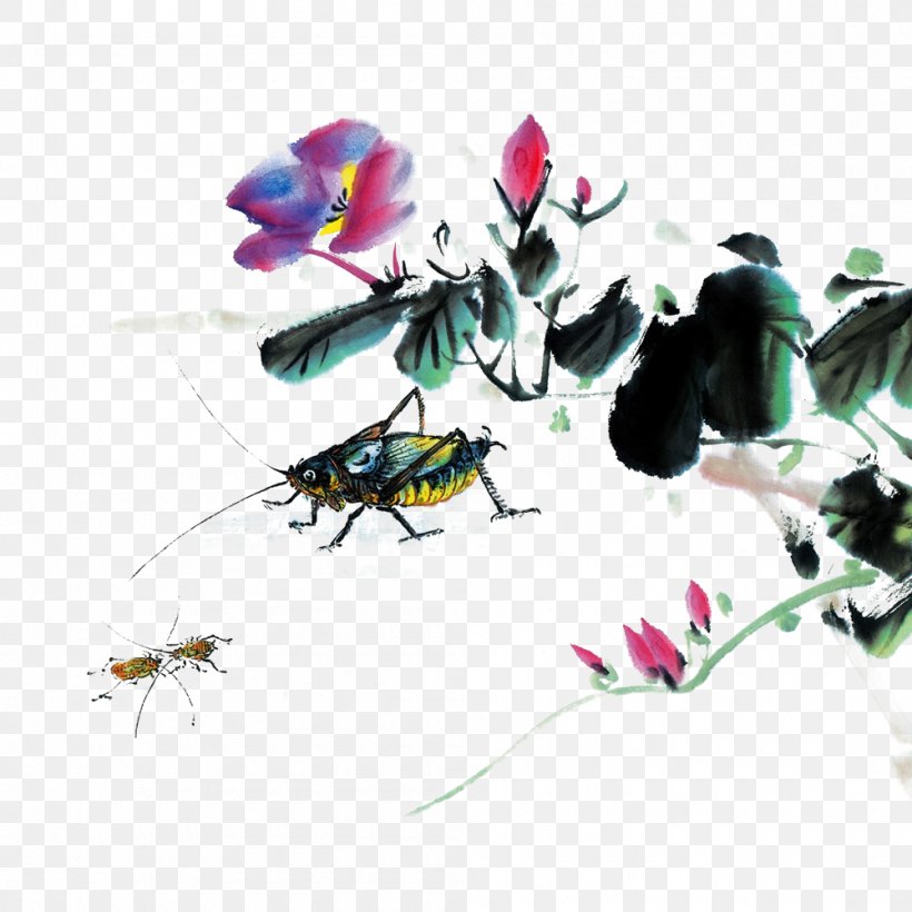 Cross-stitch Chinese Painting Pattern, PNG, 1000x1000px, China, Art, Arthropod, Bird And Flower Painting, Butterfly Download Free